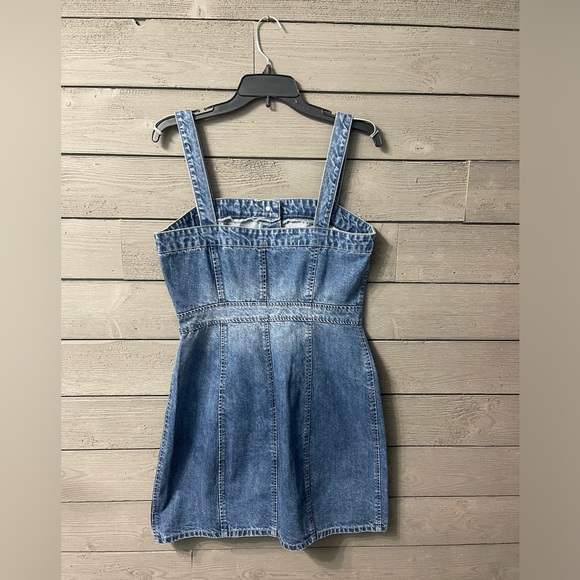 NWT BB Dakota Selena Medium Denim Jean Summer Dress Sz 10 - Picture 4 of 6